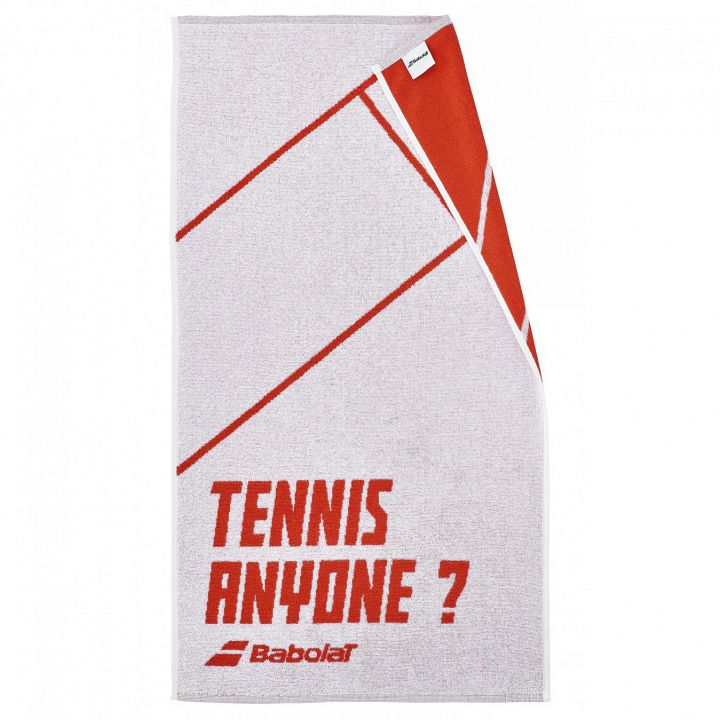 Babolat Medium Towel White / Cherry Tomato